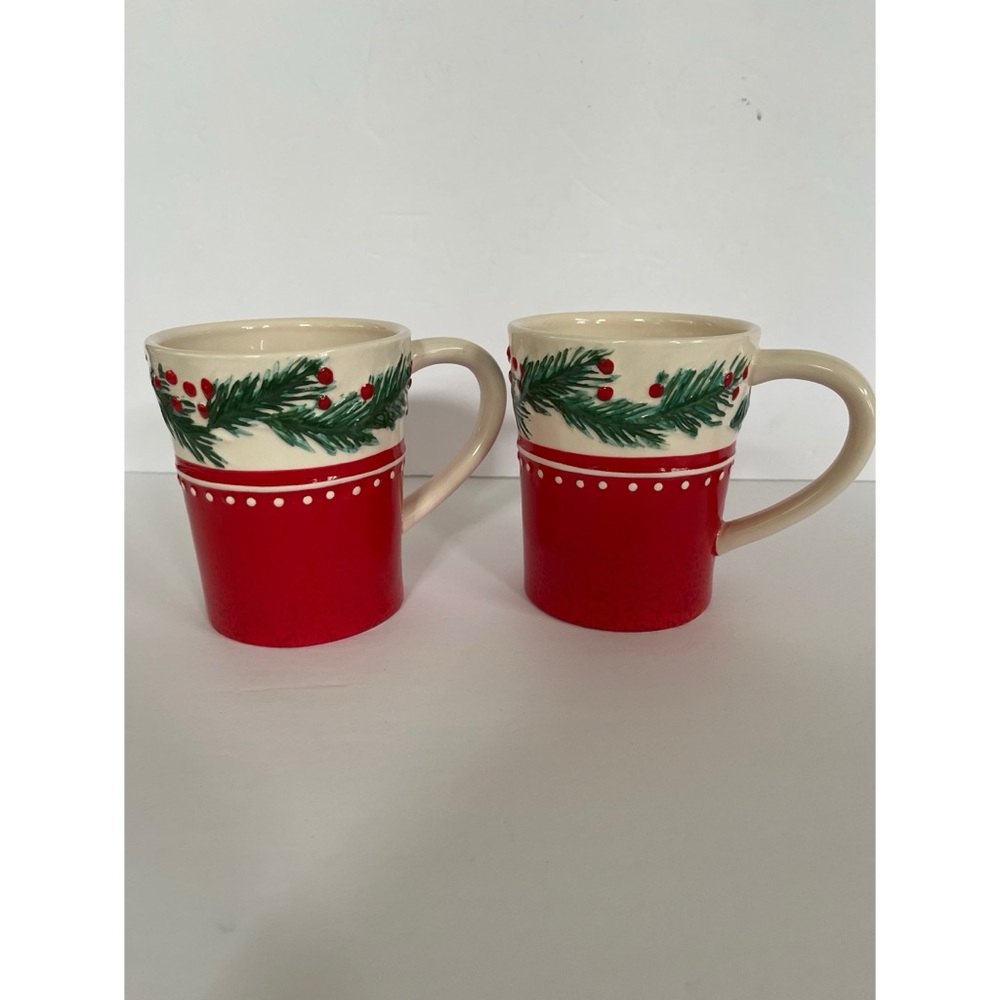 Starbucks 14oz Ceramic Holiday Mugs Set of 2